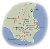 Sicily Italy Family Biking Map